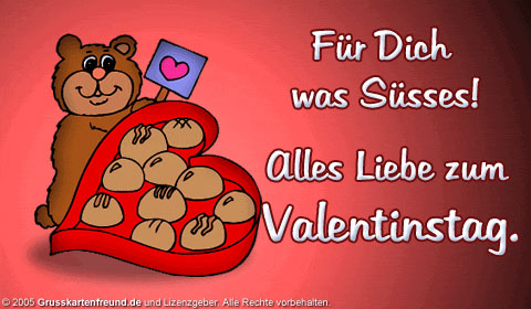 Für Dich was Süßes! Alles Liebe zum Valentinstag