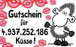 Gutschein für 4937252186 Küsse!