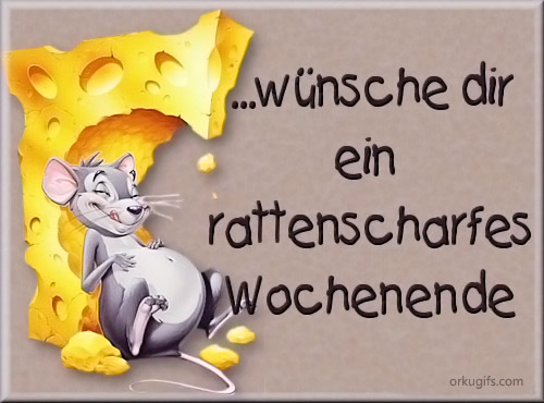 Ich wünsche dir eine gute wochenende