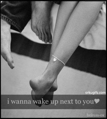 I wanna wake up next to you