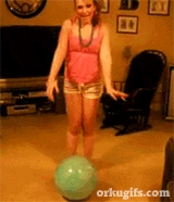 Jumping on a ball