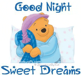 Good Night. Sweet dreams
