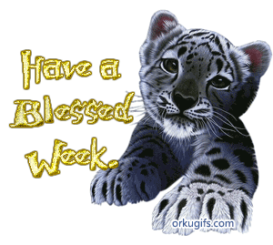 Have a blessed week