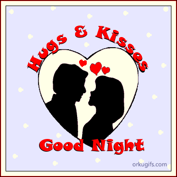 good night kiss gif