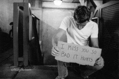 I miss you so bad it hurts