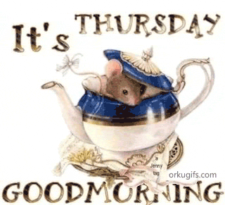 It's Thursday. Good Morning