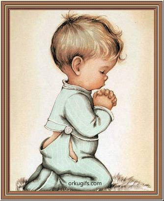 Little boy praying