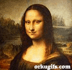 Mona Lisa making faces