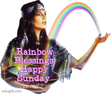 Rainbow Blessings. Happy Sunday