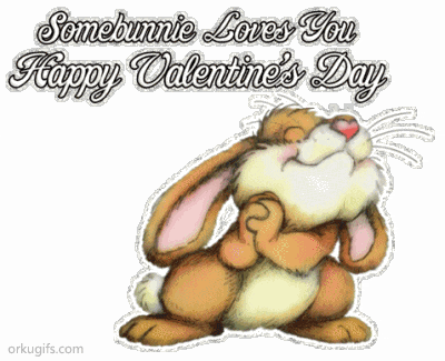 Some bunny loves you. Happy Valentine's Day