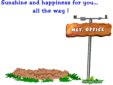 Sunshine and happiness for you... all the way!