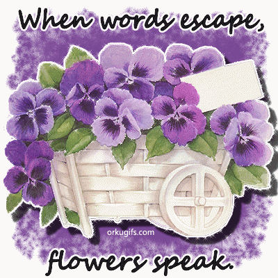 When words escape, flowers speak