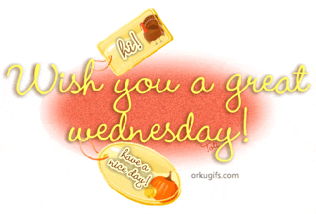 Wishing you a great Wednesday!