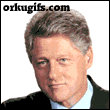 Bill Clinton haciendo muecas