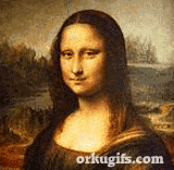Mona Lisa haciendo locas muecas