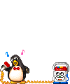 Pingüino cantando