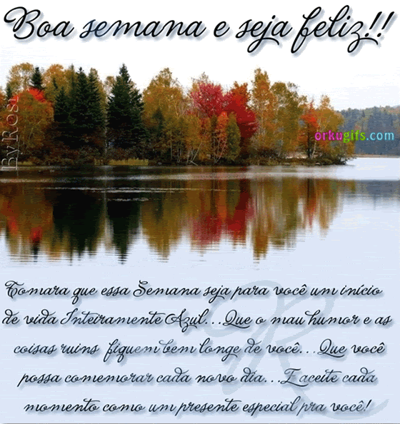 Tomara que essa semana seja para você um início de vida inteiramente azul... Que o mau humor e as coisas ruins fiquem bem longe de você... Que você possa comemorar cada novo dia. E aceite cada momento como um presente especial para você!