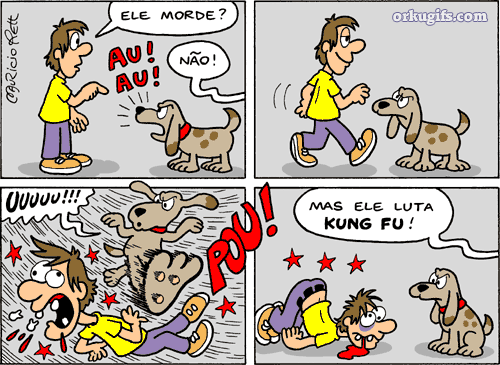 Ele morde ? Não! Mas Ele luta kung fu!