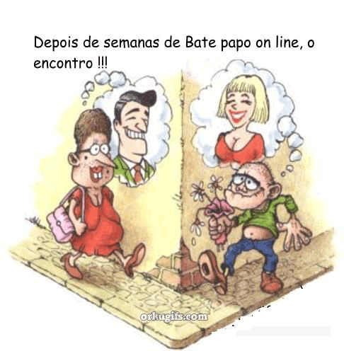 Depois de semanas de bate papo online, o encontro!