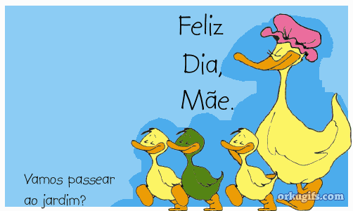 Feliz dia, Mãe. Vamos passear no jardim ?