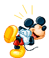 Mickey dando gargalhada