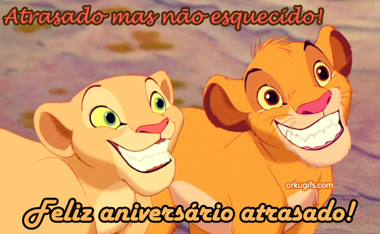 Atrasado mas não esquecido! Feliz Aniversário atrasado!