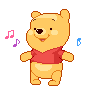 Baby Pooh dançando