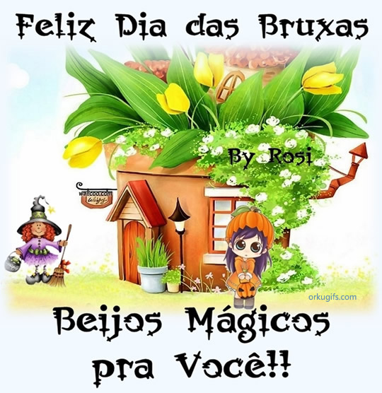 Feliz Dia das Bruxas. Beijos Mágicos pra você!