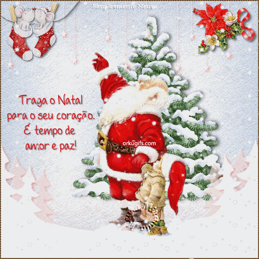 Traga o Natal para o seu coração. É tempo de amor e paz!