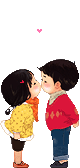 Cute kiss