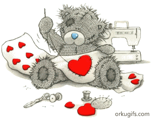 Tatty Teddy knitting