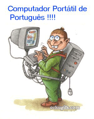 Computador portátil de português