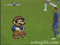 Mario VS Jogador de Futebol