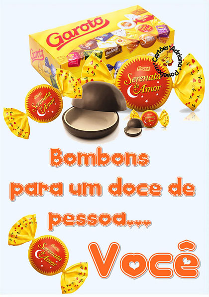 Bombons para um doce de pessoa... Você!