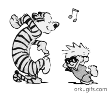 Calvin dançando